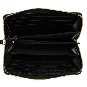 Gucci Leather GG Marmont Zip Around Wallet (SHF-POjOPf)