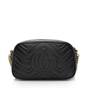Gucci Matelasse Leather GG Marmont Small Shoulder Bag (SHF-Abtg9L)