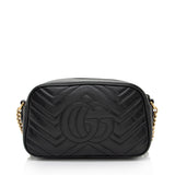 Gucci Matelasse Leather GG Marmont Small Shoulder Bag (SHF-Abtg9L)