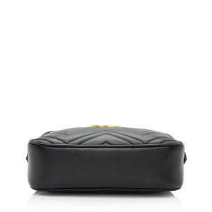 Gucci Matelasse Leather GG Marmont Small Shoulder Bag (SHF-Abtg9L)
