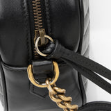 Gucci Matelasse Leather GG Marmont Small Shoulder Bag (SHF-Abtg9L)
