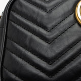 Gucci Matelasse Leather GG Marmont Small Shoulder Bag (SHF-Abtg9L)