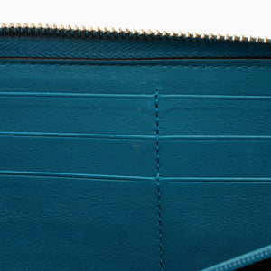 Gucci Microguccissima Patent Leather Nice Zip Around Wallet (SHF-as5XBr)