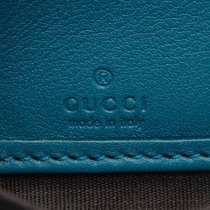 Gucci Microguccissima Patent Leather Nice Zip Around Wallet (SHF-as5XBr)