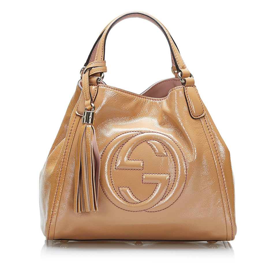 Gucci Small Patent Soho Satchel (SHG-Sj16xT)