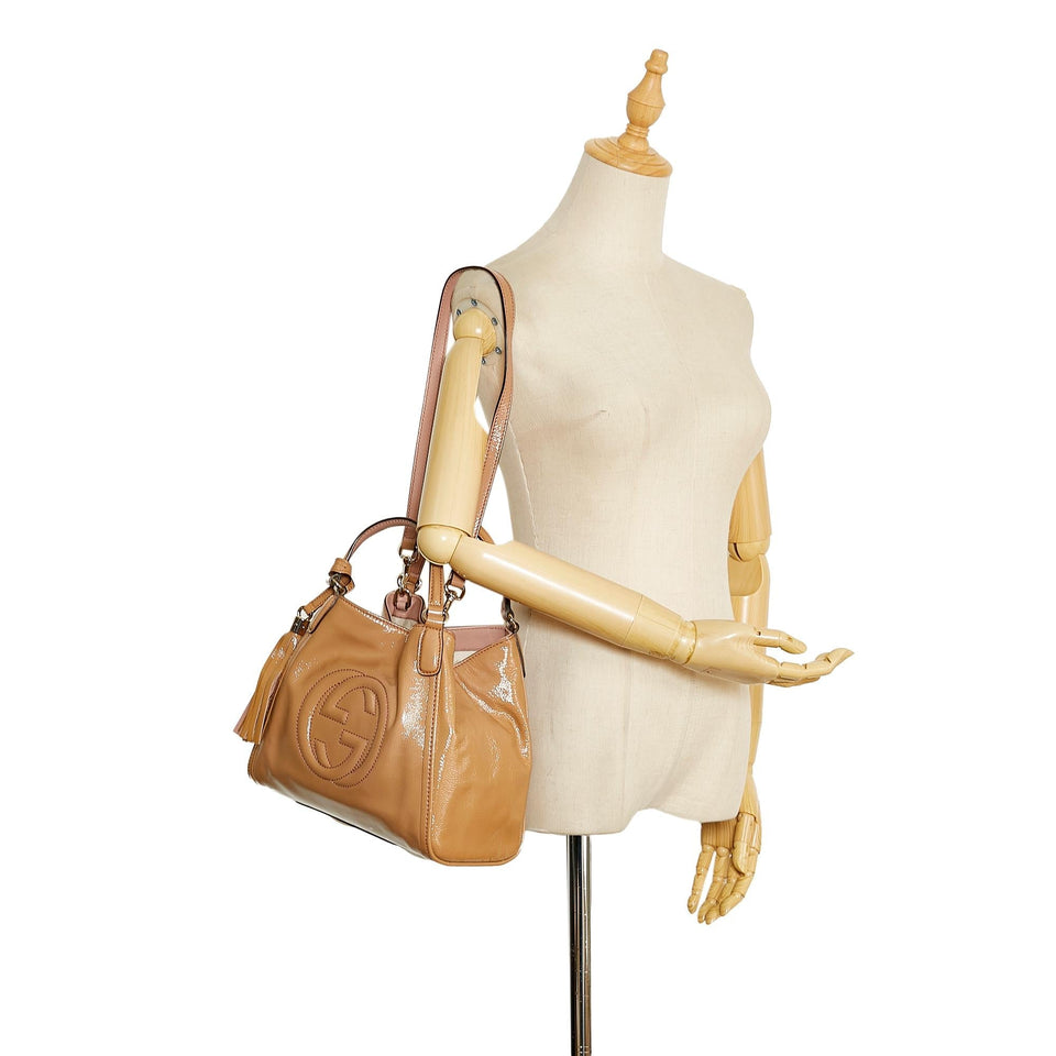 Gucci Small Patent Soho Satchel (SHG-Sj16xT)