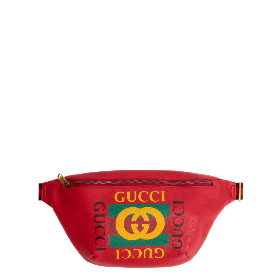 GUCCI Logo Belt Bag Large - Red