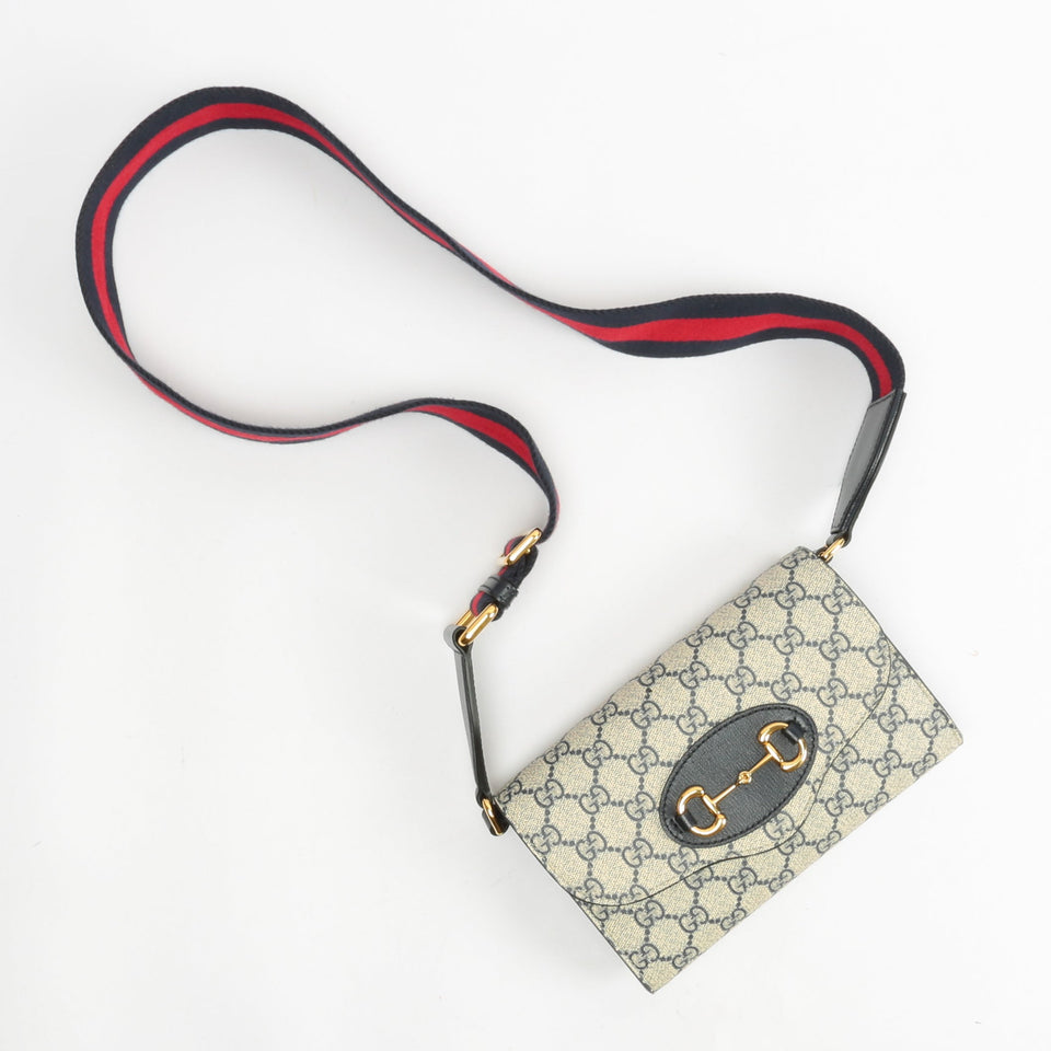 GUCCI Horsebit 1955 Mini GG Supreme Bag