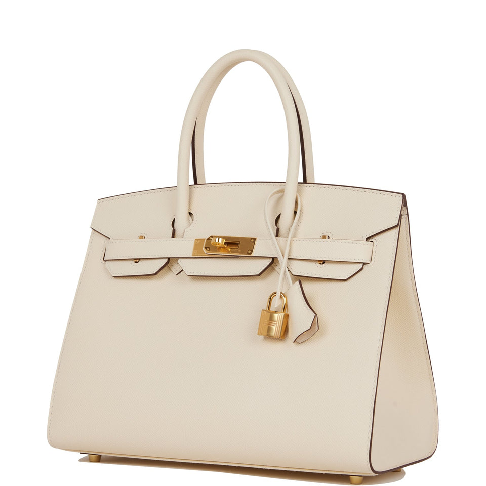 Hermes Birkin Sellier 30 Nata Epsom Gold Hardware