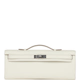 Hermes Kelly Cut Mushroom Swift Palladium Hardware