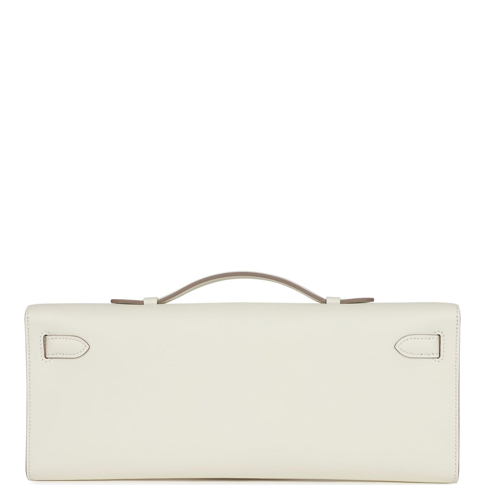 Hermes Kelly Cut Mushroom Swift Palladium Hardware