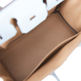 Hermes Birkin 25 Bleu Lin Verso Togo Palladium Hardware