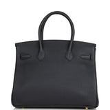 Hermes Birkin 30 Black Togo Gold Hardware