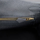 Hermes Birkin 30 Black Togo Gold Hardware