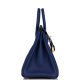 Hermes Birkin 25 Bleu Saphir Togo Gold Hardware