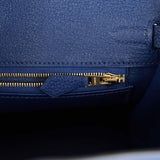 Hermes Birkin 25 Bleu Saphir Togo Gold Hardware