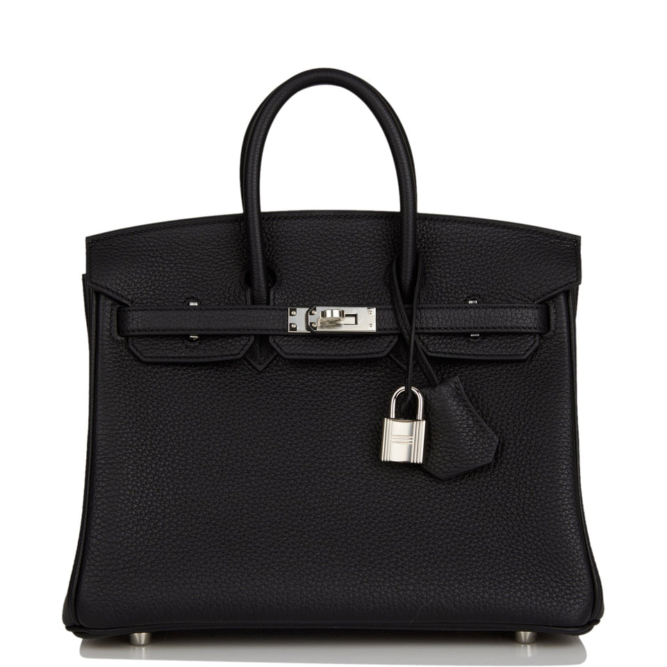 Hermes Birkin 25 Black Togo Palladium Hardware