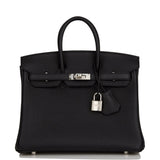 Hermes Birkin 25 Black Togo Palladium Hardware