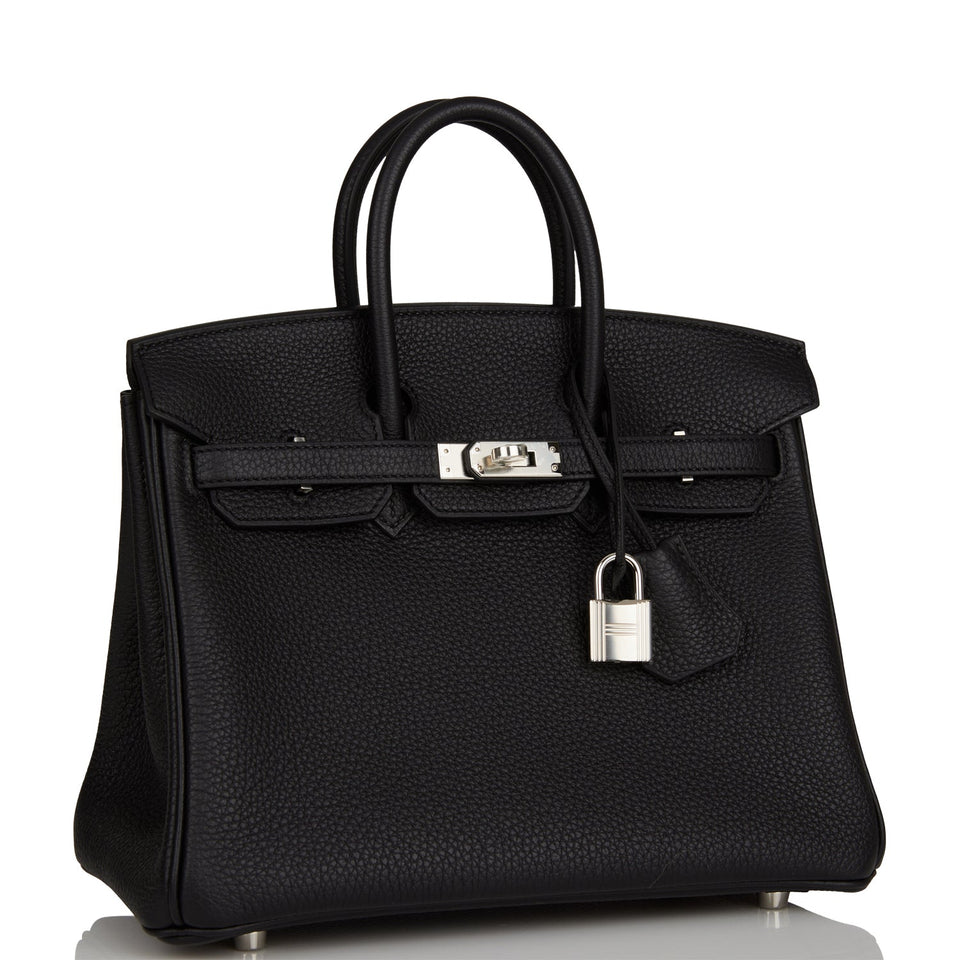 Hermes Birkin 25 Black Togo Palladium Hardware