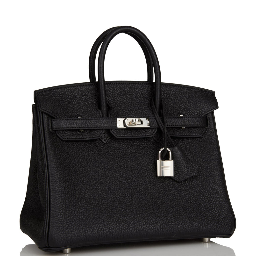 Hermes Birkin 25 Black Togo Palladium Hardware