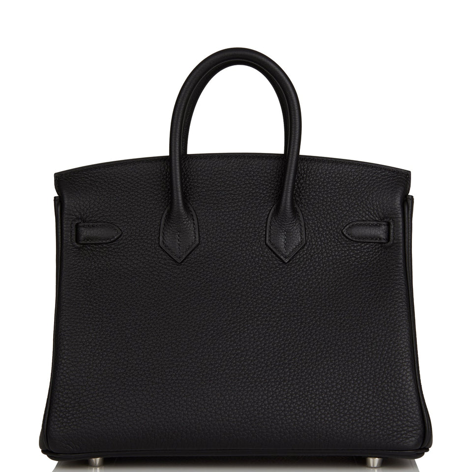 Hermes Birkin 25 Black Togo Palladium Hardware