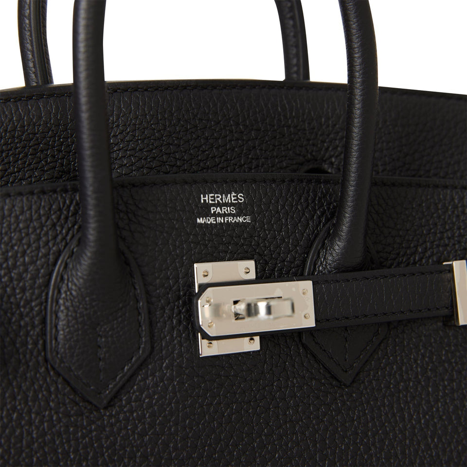 Hermes Birkin 25 Black Togo Palladium Hardware