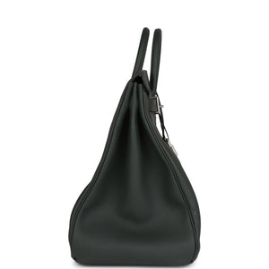 Hermes HAC Birkin 40 Vert Fonce Togo Palladium Hardware