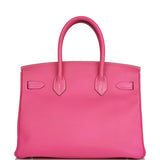 Hermes Birkin 30 Rose Tyrien Candy Epsom Palladium Hardware