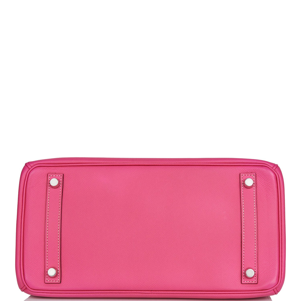 Hermes Birkin 30 Rose Tyrien Candy Epsom Palladium Hardware