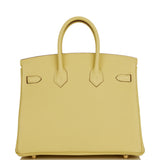 Hermes Birkin 25 Jaune Poussin Togo Gold Hardware