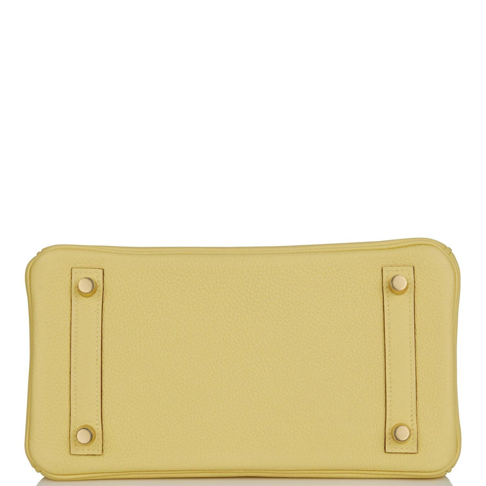 Hermes Birkin 25 Jaune Poussin Togo Gold Hardware