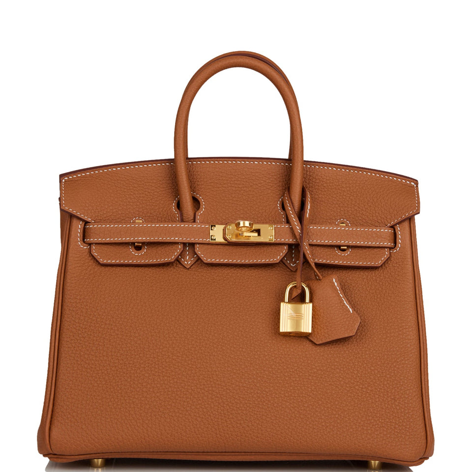 Hermes Birkin 25 Gold Togo Gold Hardware