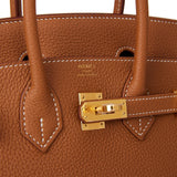 Hermes Birkin 25 Gold Togo Gold Hardware