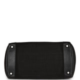 Hermes Birkin 35 Black Crinoline and Clemence Palladium Hardware