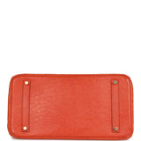 Hermes Birkin 35 Tangerine Ostrich Gold Hardware