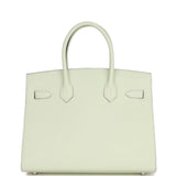 Hermes Birkin Sellier 30 Vert Fizz Epsom Palladium Hardware