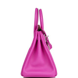 Hermes Birkin 25 Magnolia Verso Novillo Palladium Hardware