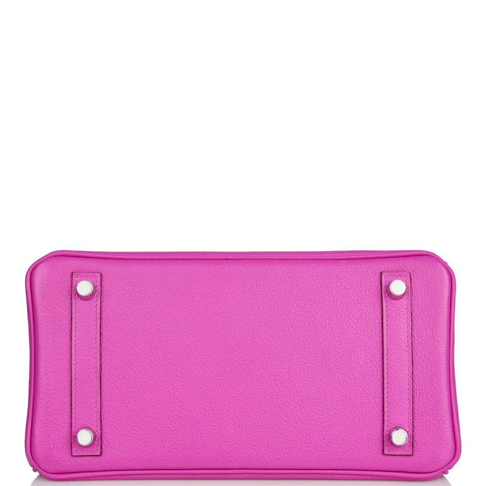Hermes Birkin 25 Magnolia Verso Novillo Palladium Hardware