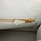 Hermes Birkin 25 Gris Perle Ostrich Gold Hardware