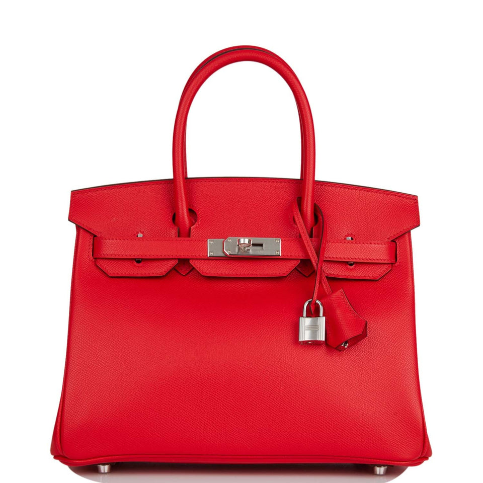 Hermes Birkin 30 Rouge de Coeur Epsom Palladium Hardware