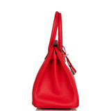 Hermes Birkin 30 Rouge de Coeur Epsom Palladium Hardware