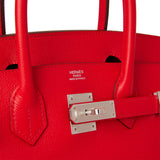 Hermes Birkin 30 Rouge de Coeur Epsom Palladium Hardware