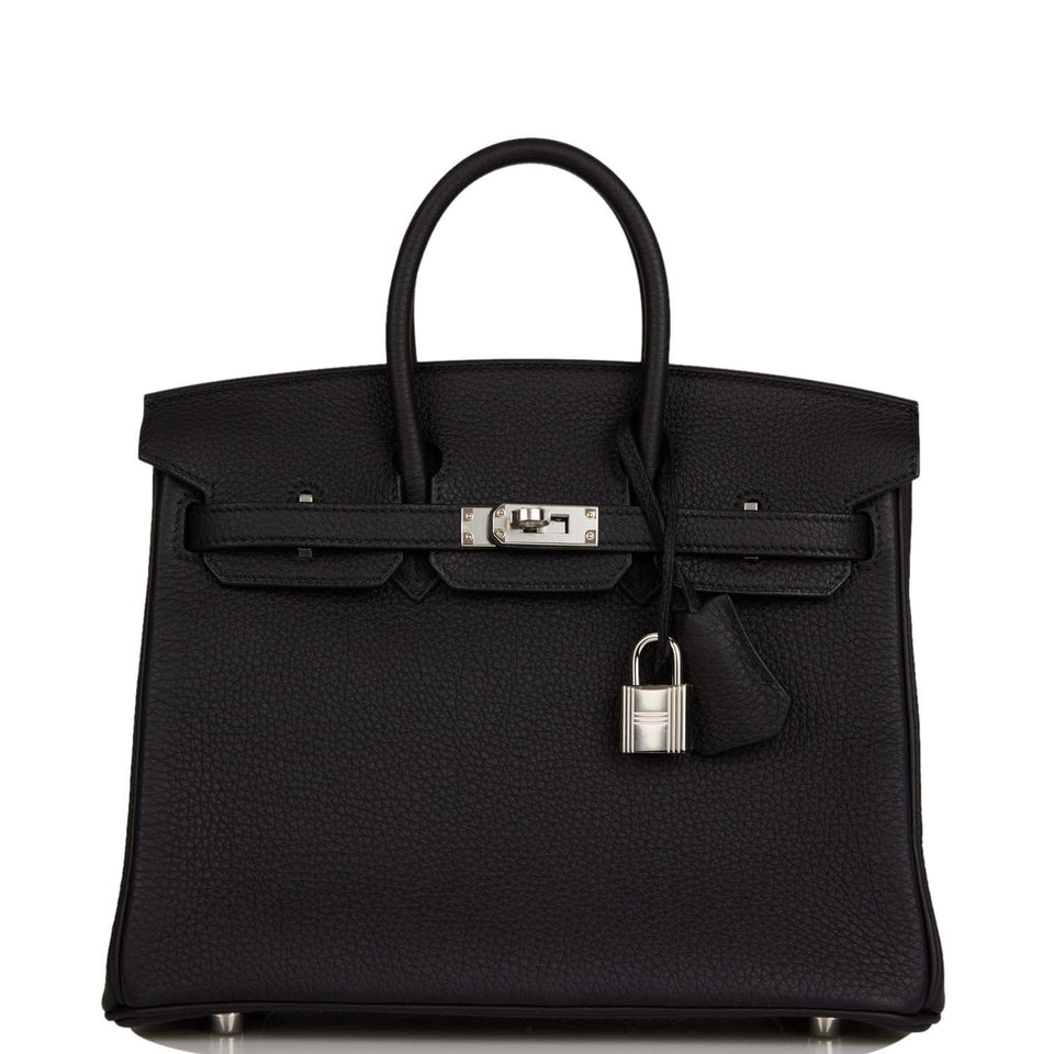 Hermes Birkin 25 Black Togo Palladium Hardware