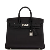 Hermes Birkin 25 Black Togo Palladium Hardware