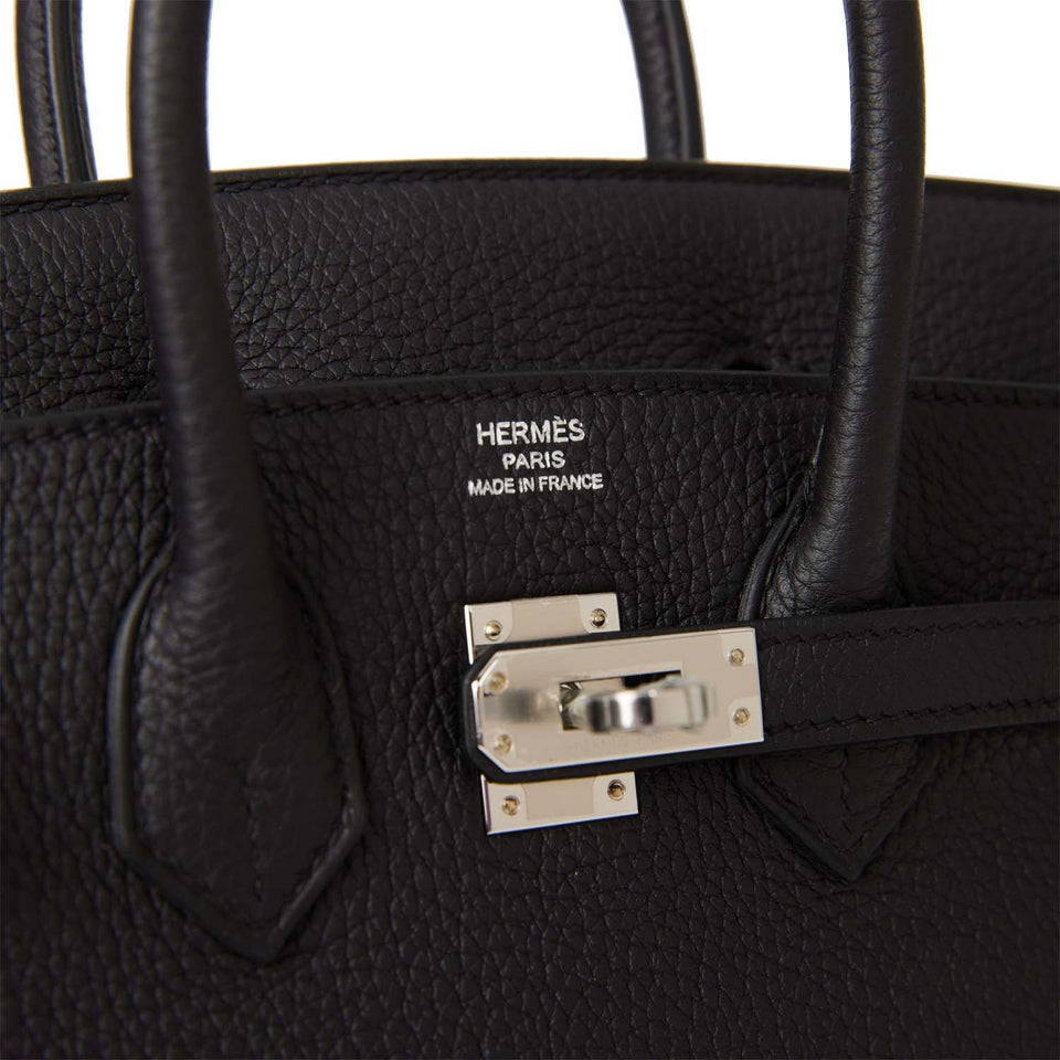 Hermes Birkin 25 Black Togo Palladium Hardware