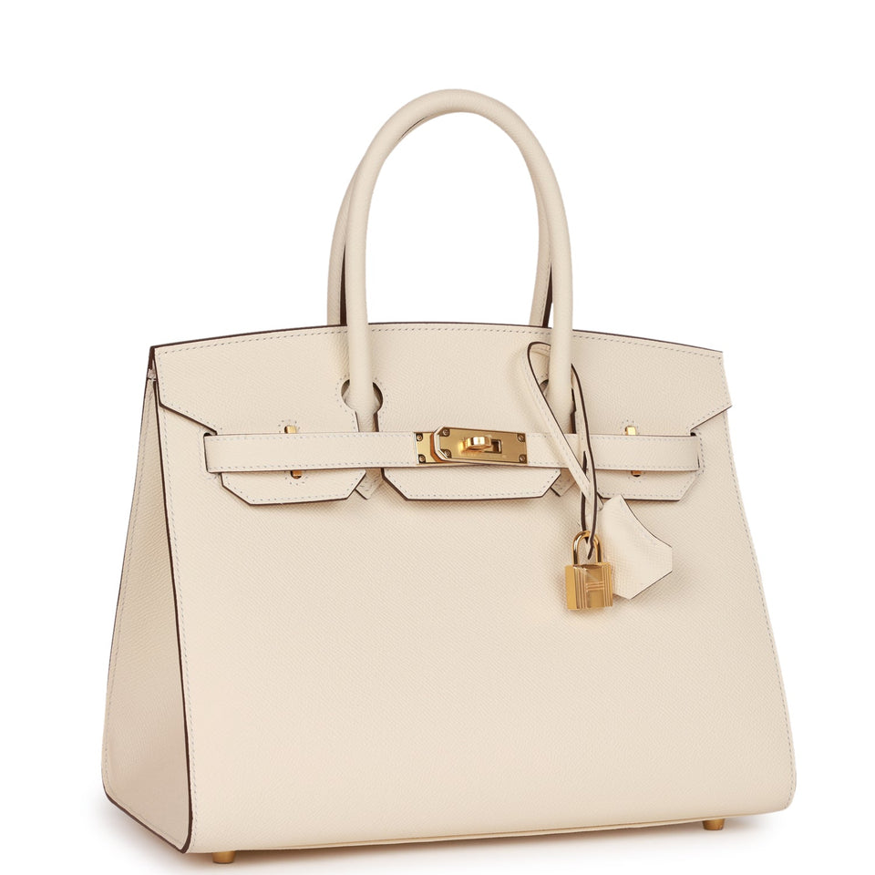 Hermes Birkin Sellier 30 Nata Epsom Gold Hardware