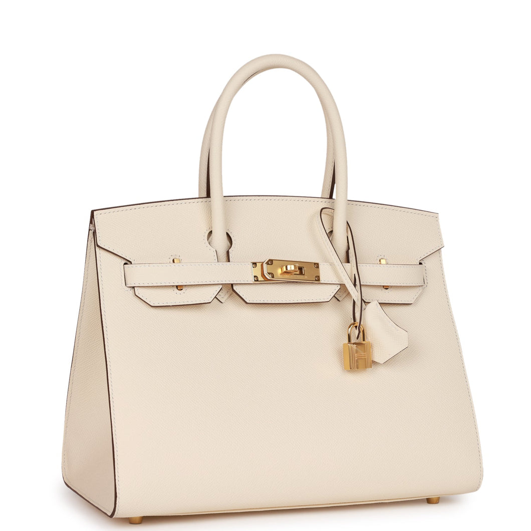 Hermes Birkin Sellier 30 Nata Epsom Gold Hardware