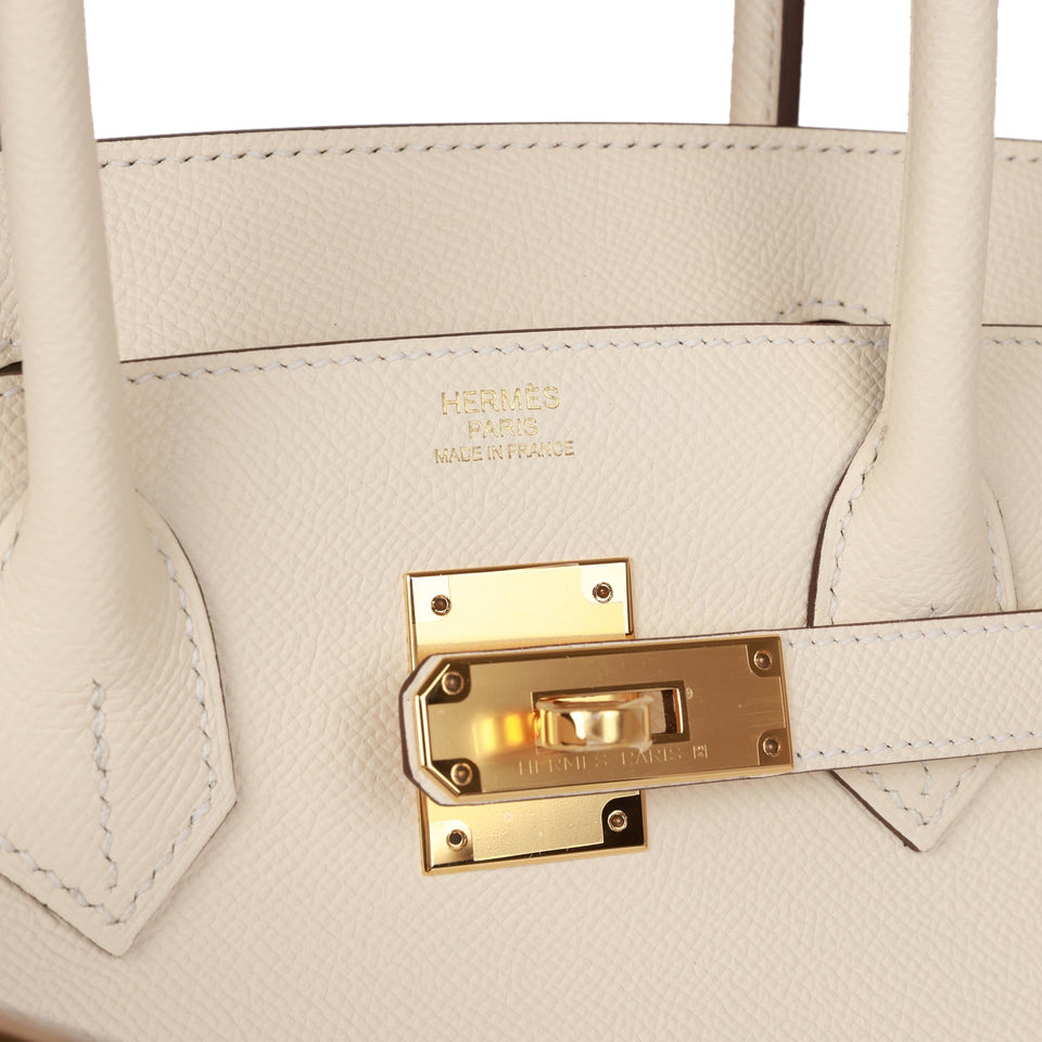 Hermes Birkin Sellier 30 Nata Epsom Gold Hardware