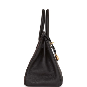 Hermes Birkin 30 Black Togo Gold Hardware