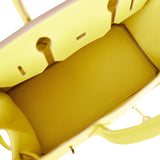 Hermes Birkin 30 Lime Epsom Gold Hardware